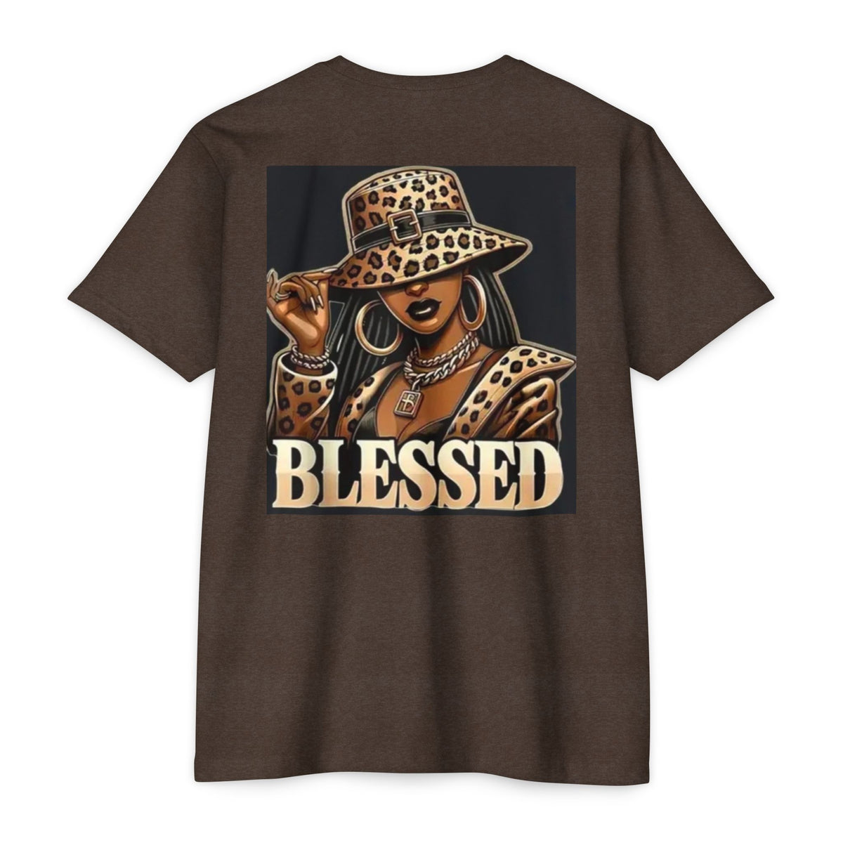 Blessed Leopard Hat T-Shirt