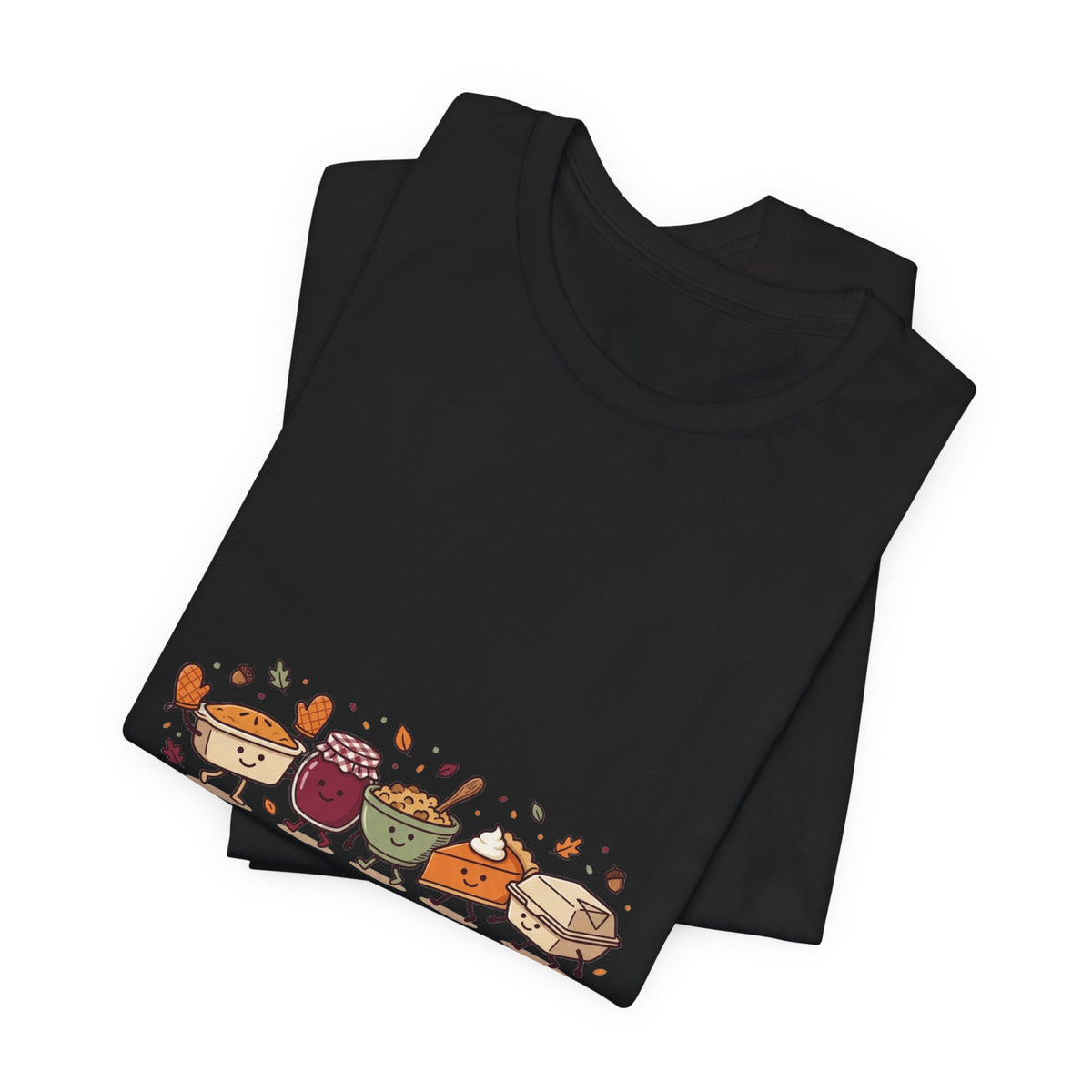 Friendsgiving Crew Tee | Thanksgiving Turkey Pumpkin Pie Watercolor Foliage