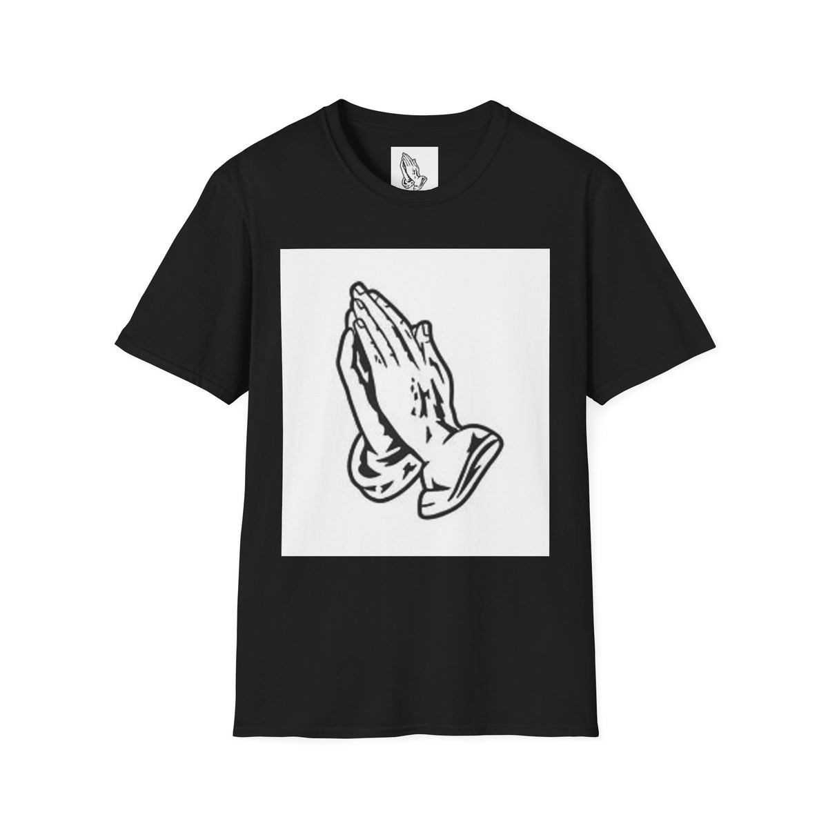 Praying Hands T-Shirt — Vintage Prayer Graphic Tee for Faith & Spiritual Style