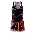 Racerback Dress — Dark Floral & Gemstone Heart All-Over Print