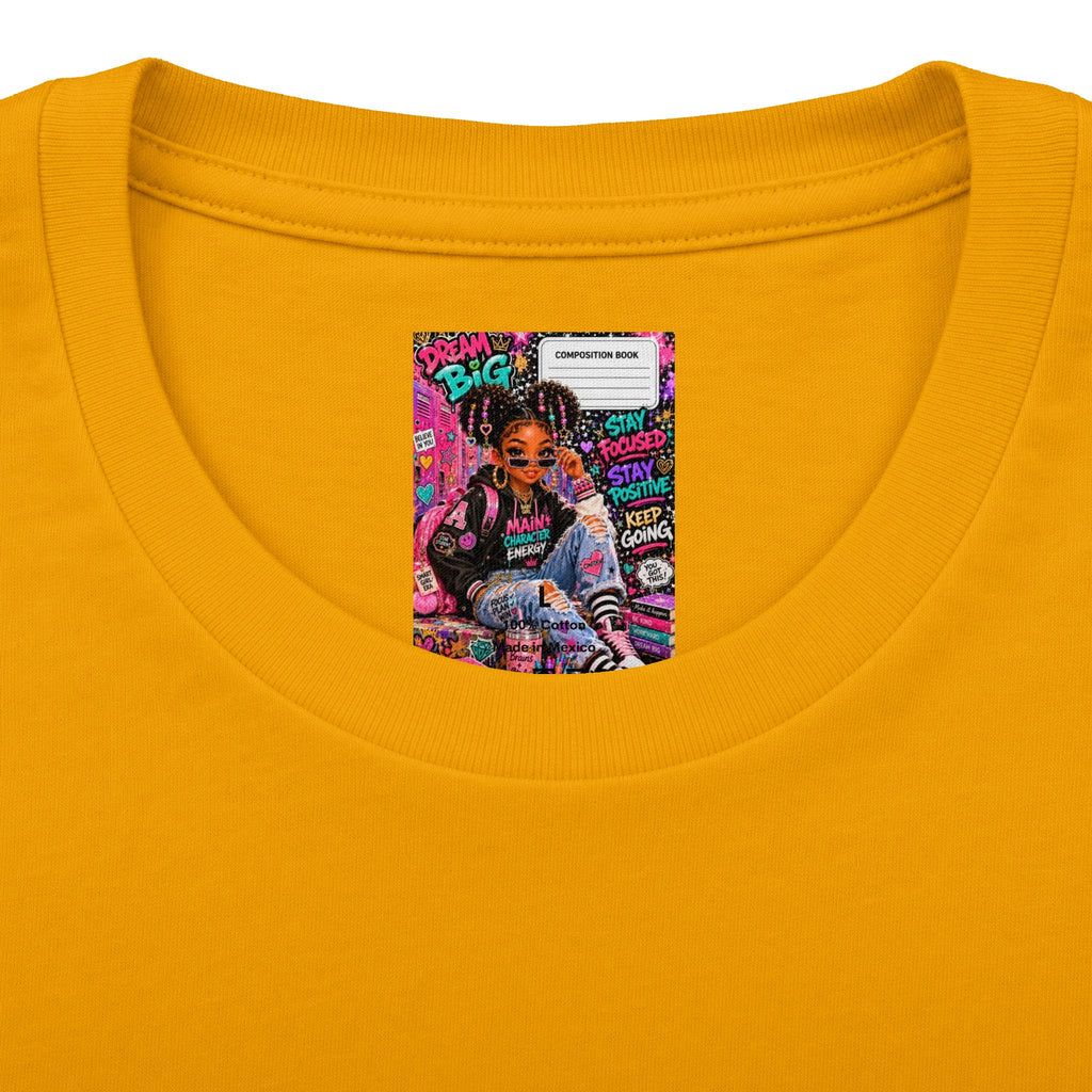 Dream Big Graphic Tee — Motivational Girl Street Art T-Shirt