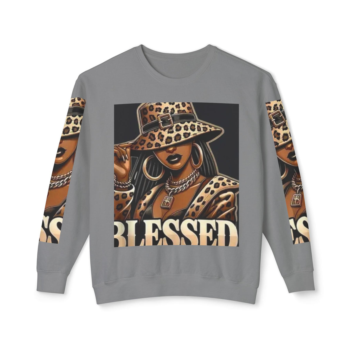 Blessed Leopard Femme Crewneck Sweatshirt