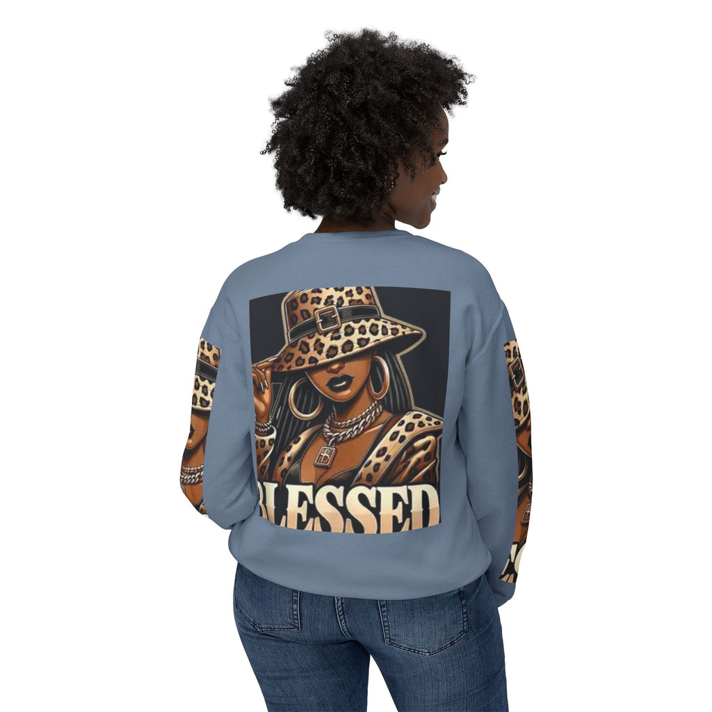 Blessed Leopard Femme Crewneck Sweatshirt