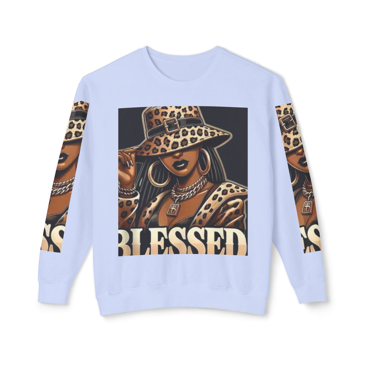 Blessed Leopard Femme Crewneck Sweatshirt