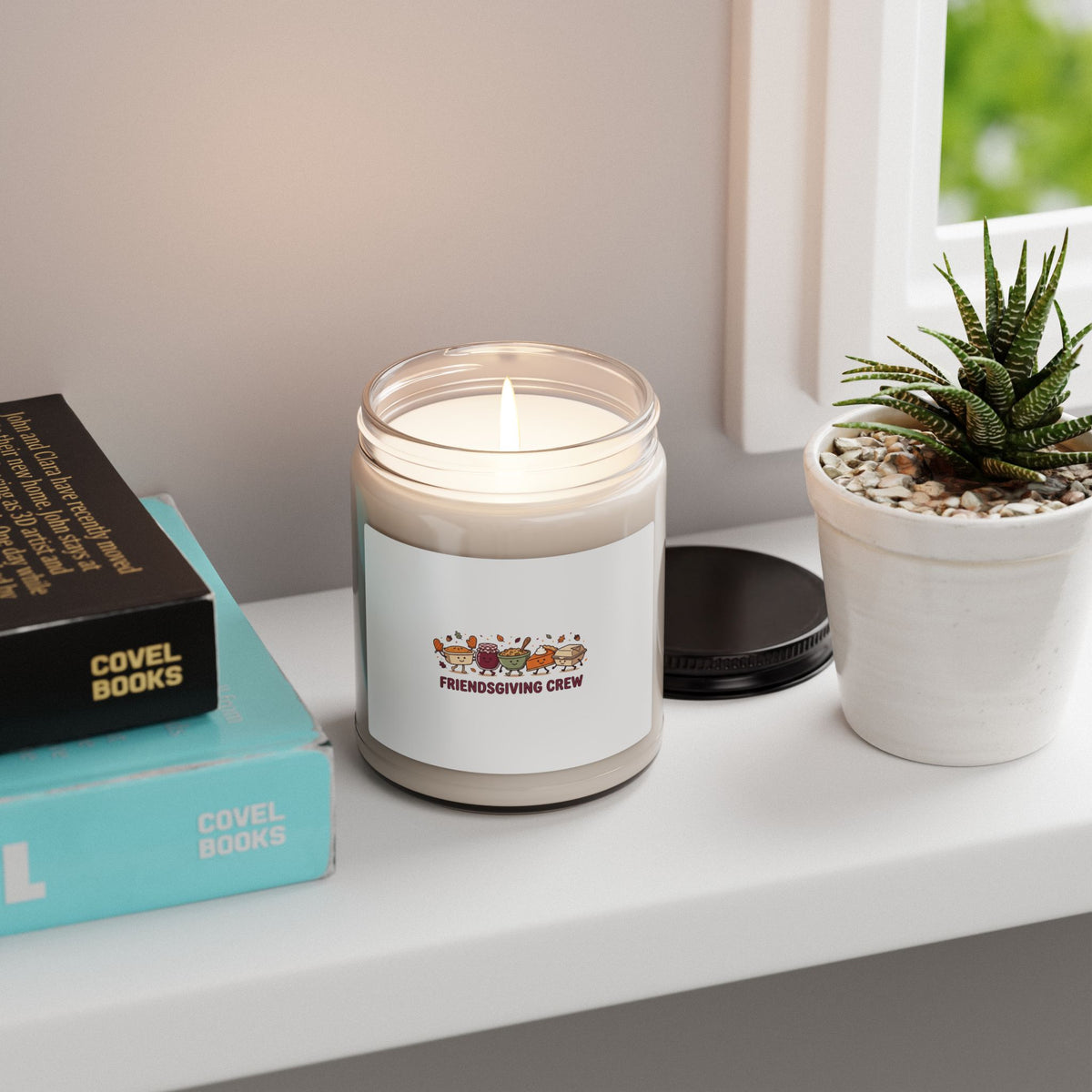 Friendsgiving Crew Candle | Thanksgiving Soy Candle, Pumpkin Pie & Fall Foliage