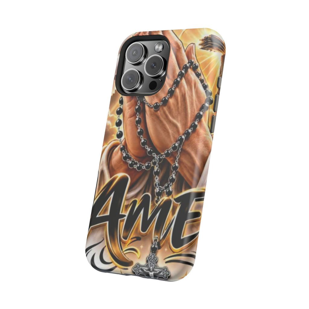 Praying Hands Rosary Magnetic Impact Phone Case