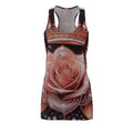 Rose Crown Racerback Dress — Vintage Floral All-Over Print