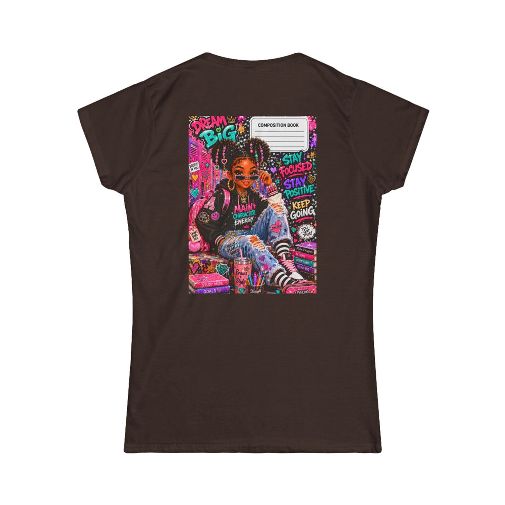 Women's Tee - Blank White Softstyle T‑Shirt (Everyday Casual Staple)