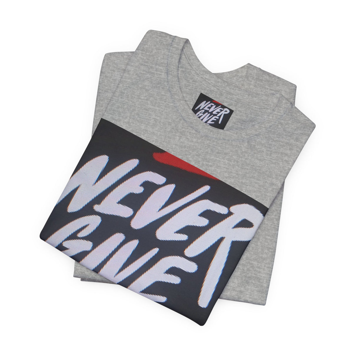 Never Give Up Tee — Motivational Graphic T‑Shirt