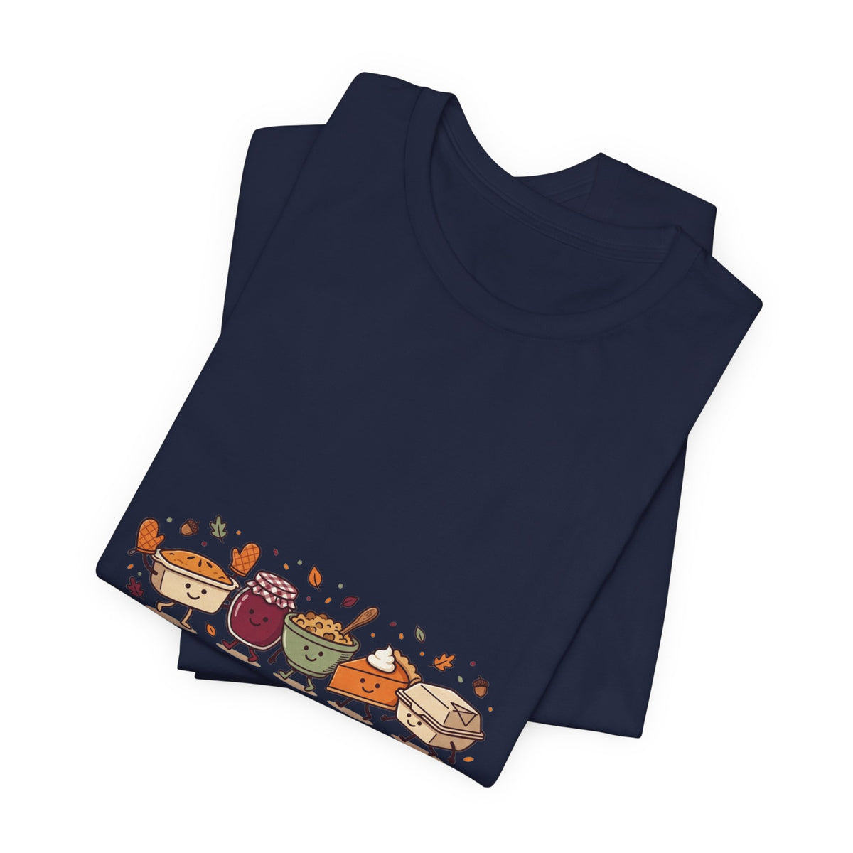 Friendsgiving Crew Tee | Thanksgiving Turkey Pumpkin Pie Watercolor Foliage