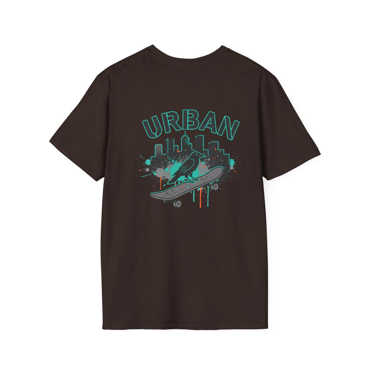 Urban Skateboard T-Shirt — City Skyline Skate Crew Tee