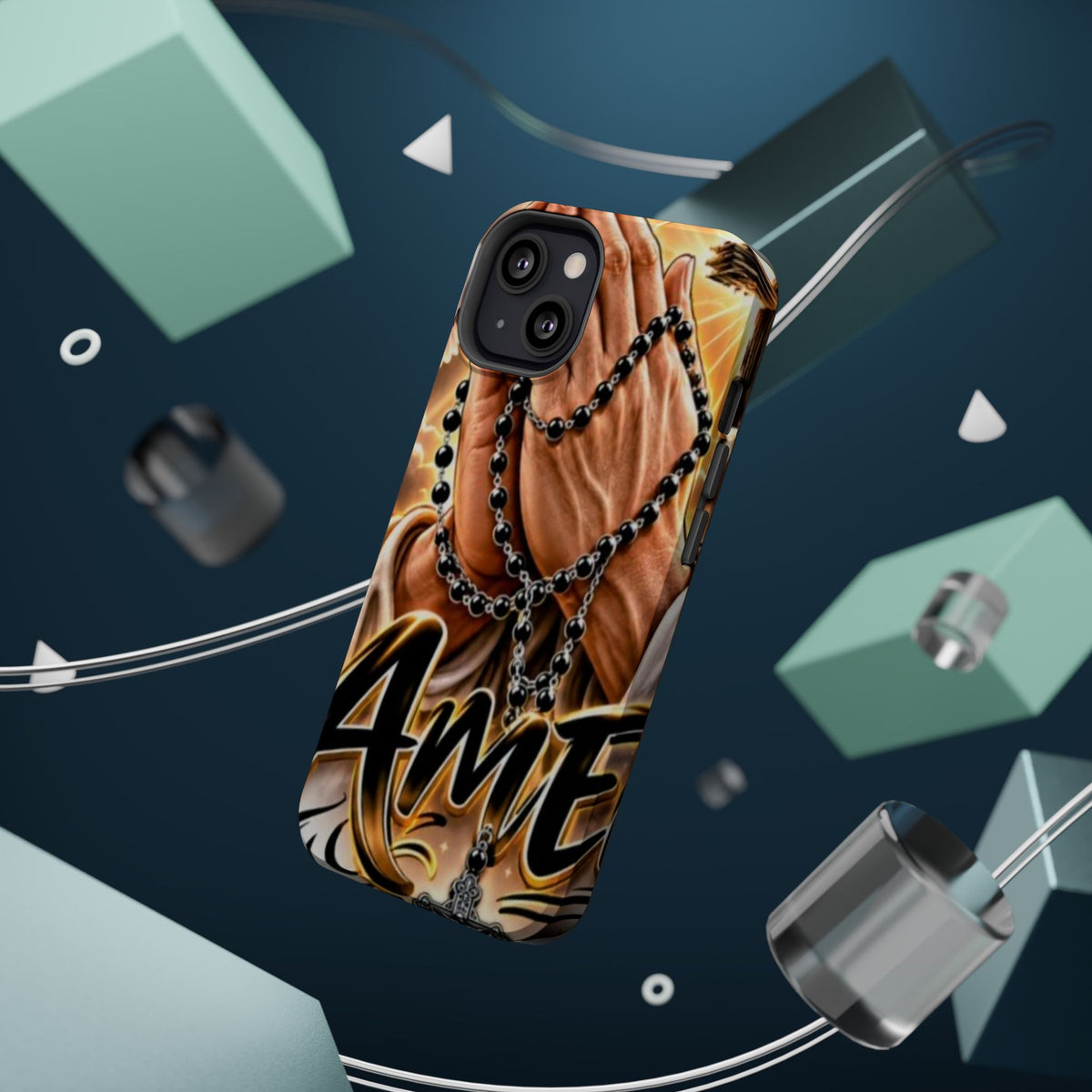 Praying Hands Rosary Magnetic Impact Phone Case