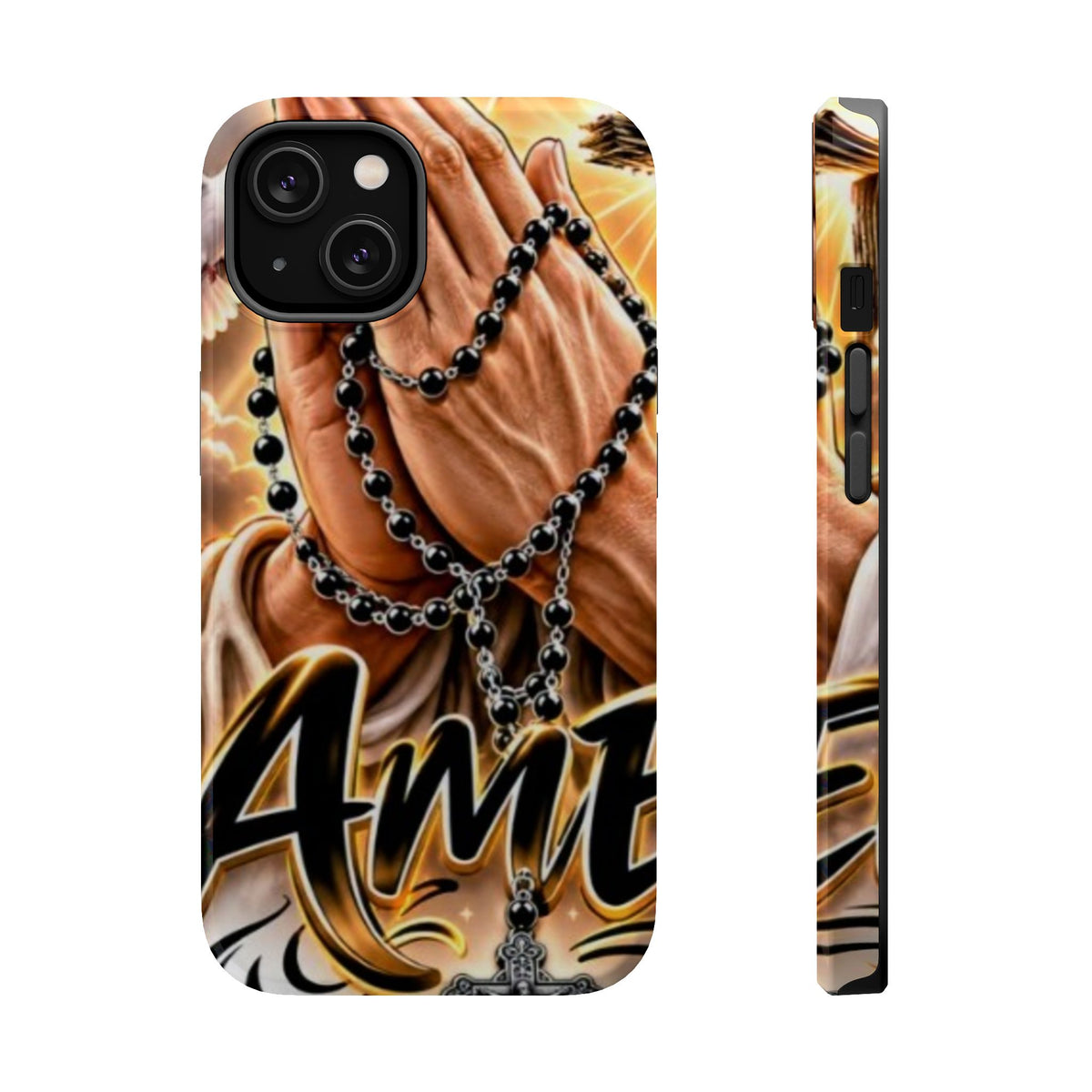 Praying Hands Rosary Magnetic Impact Phone Case