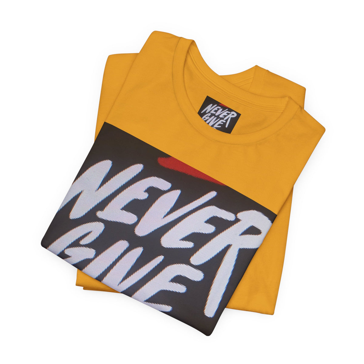 Never Give Up Tee — Motivational Graphic T‑Shirt
