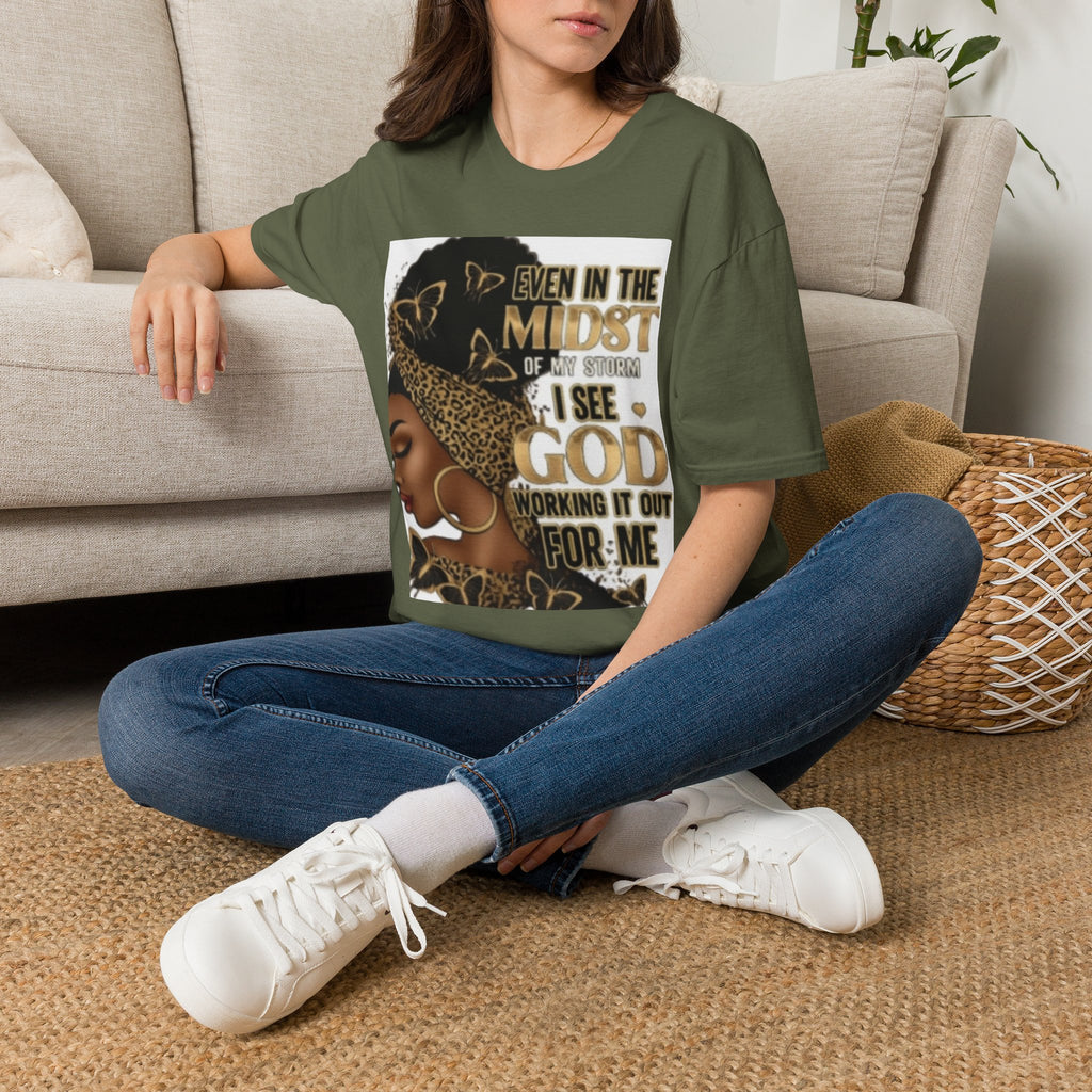 Faith Tee — "Even in the Midst of My Storm I See God Working It Out for Me" Inspirational Shirt
