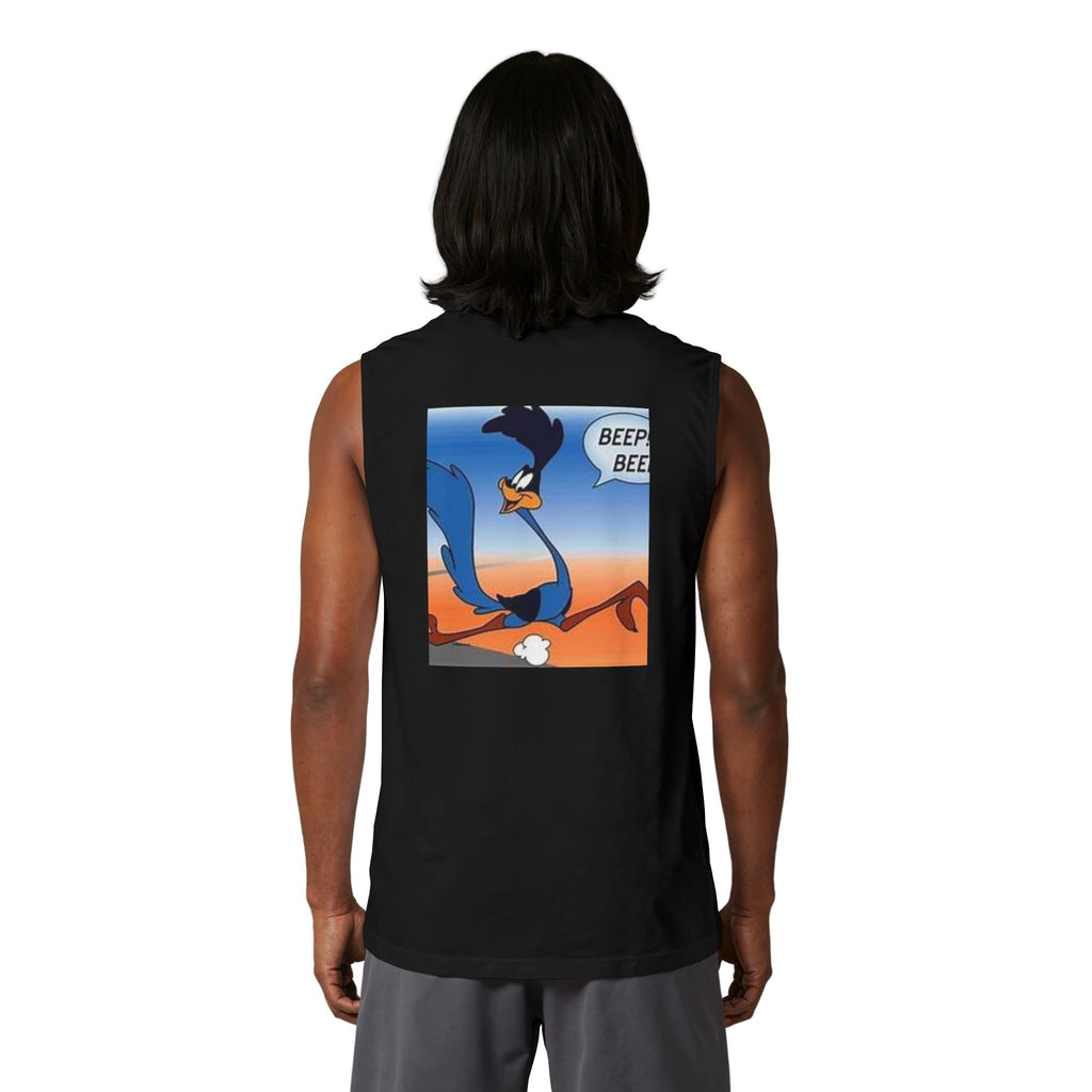 Road Runner 'Beep Beep' Muscle Tank — Vintage Cartoon Graphic Tank Top