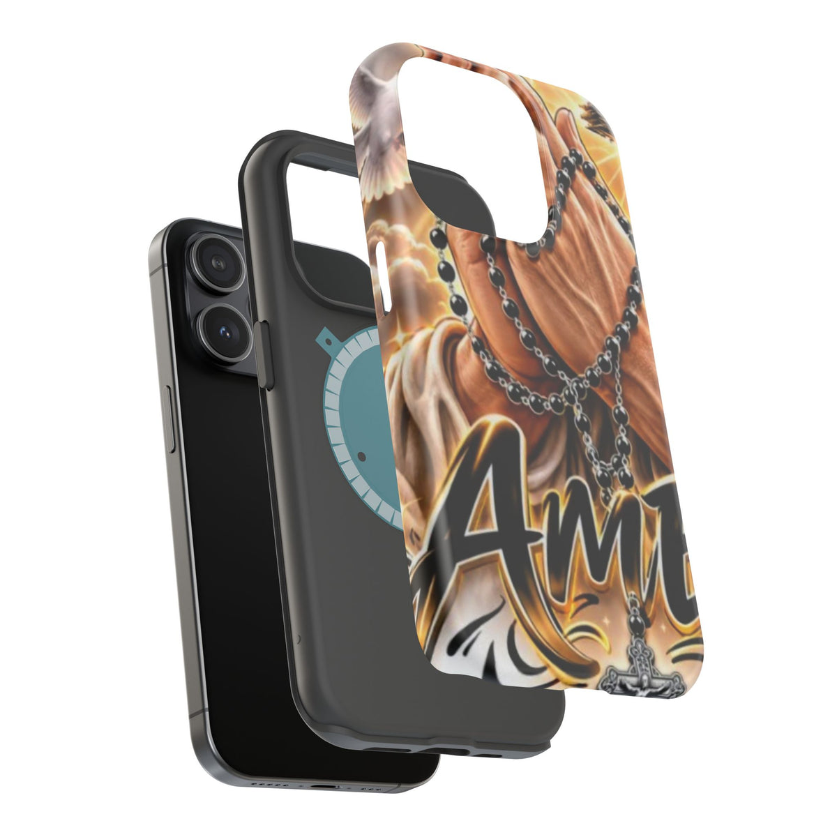 Praying Hands Rosary Magnetic Impact Phone Case