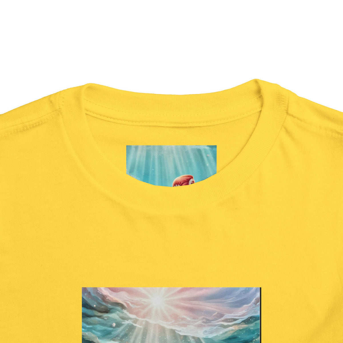 Mermaid Toddler Tee – Underwater Sunlight Sea Life Graphic