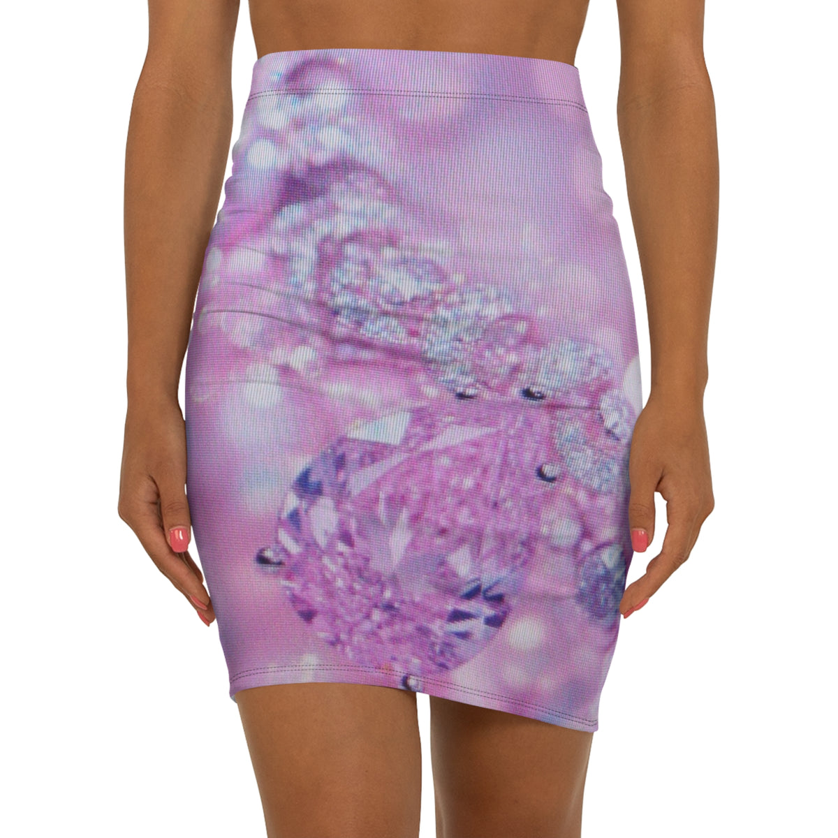 Women's Mid-Waist Pencil Skirt (AOP)