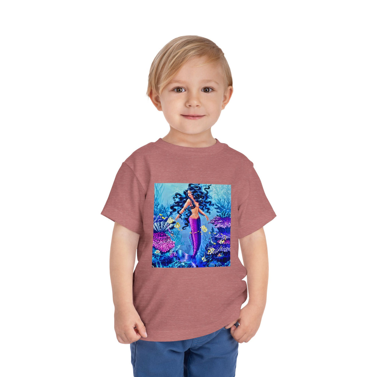 Mermaid Toddler Tee — Colorful Underwater Ocean Playtop
