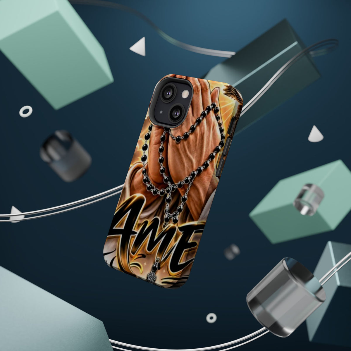 Praying Hands Rosary Magnetic Impact Phone Case