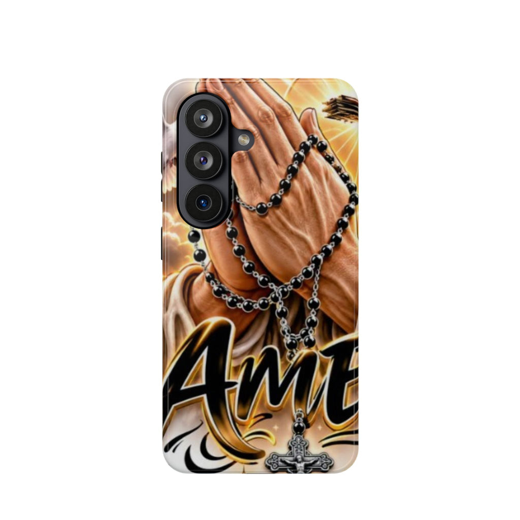 Praying Hands Rosary Magnetic Impact Phone Case