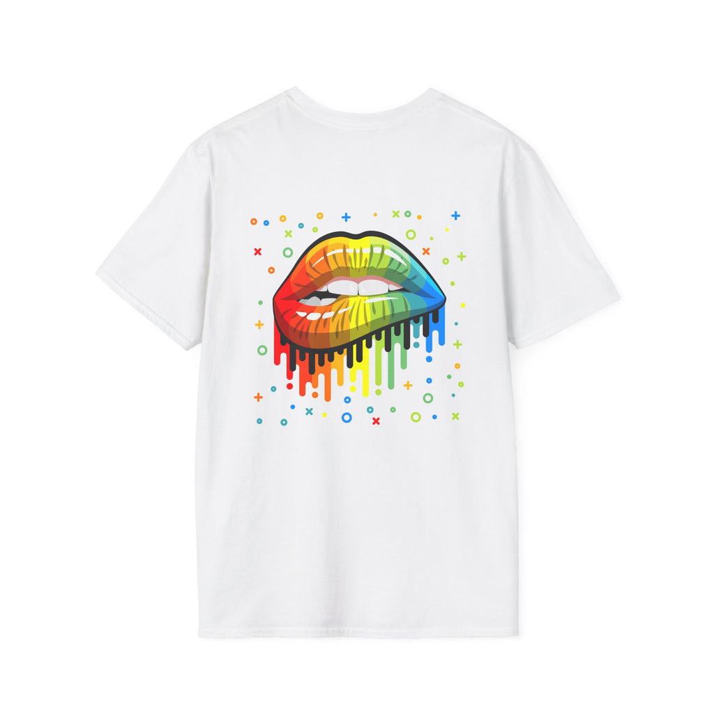 Rainbow Drip Lips T-Shirt — Pride LGBTQ+ Colorful Lip Graphic Tee