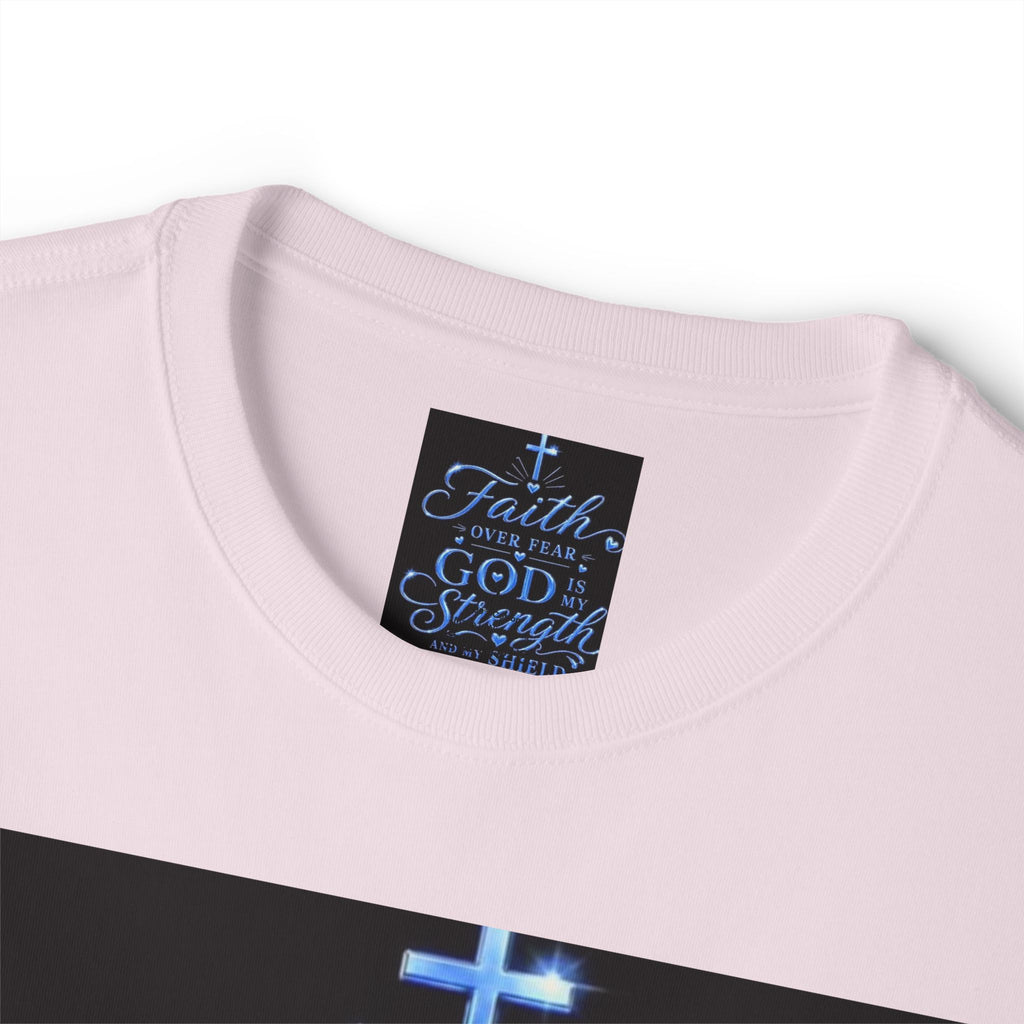 Faith Over Fear Tee — "God is My Strength" Christian T‑Shirt