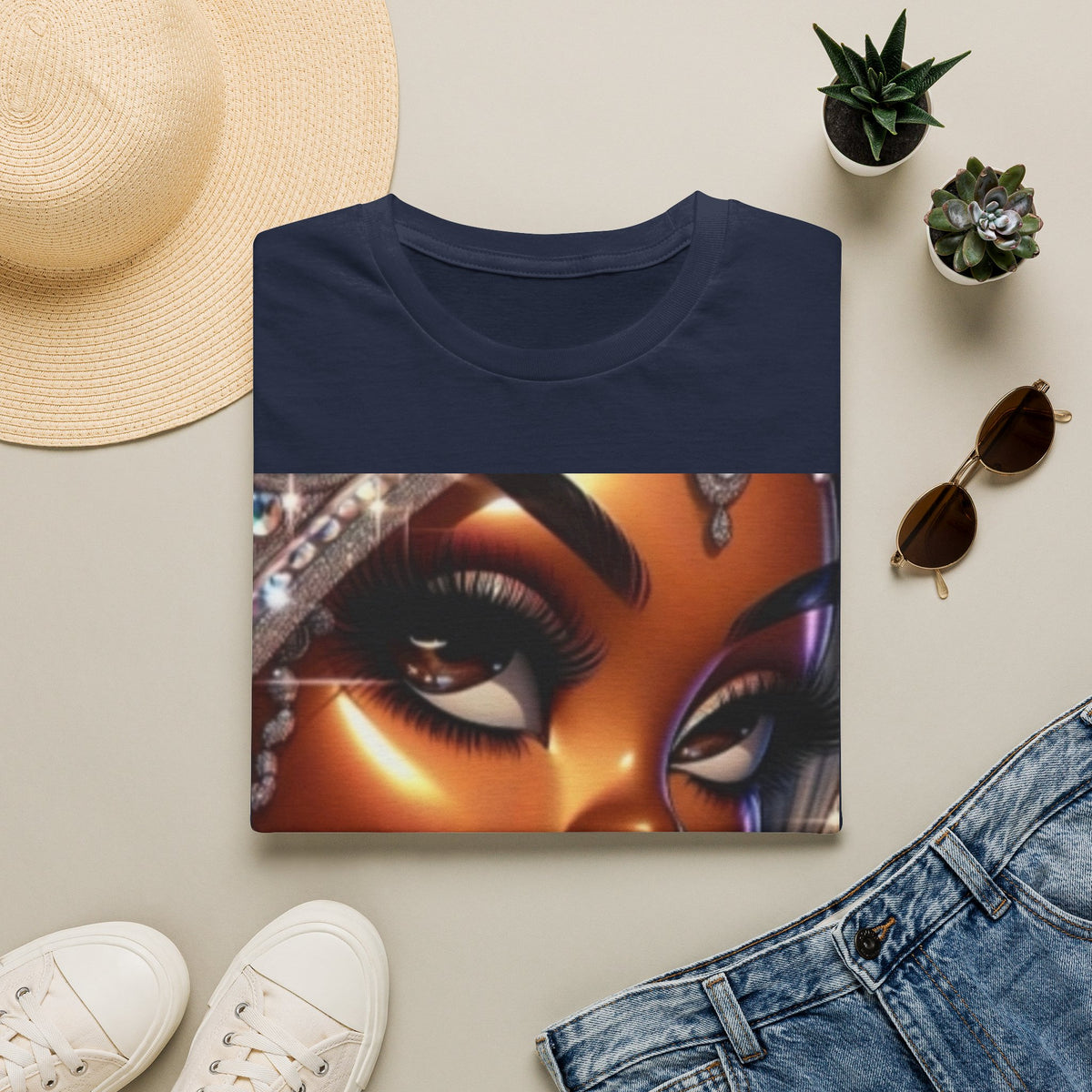 Afro Glam Portrait T-Shirt