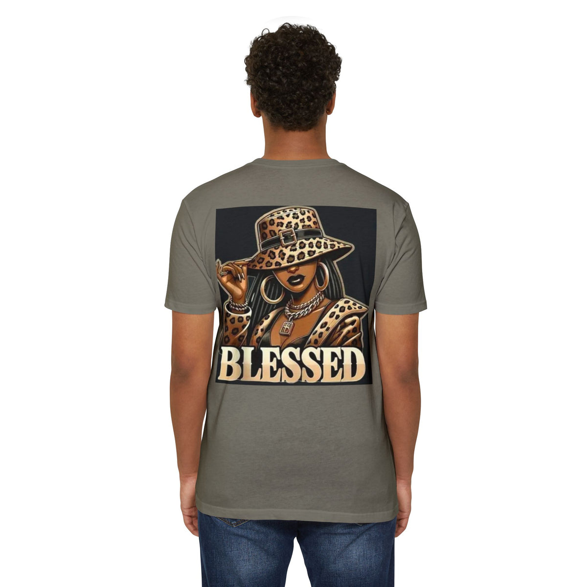 Blessed Leopard Hat T-Shirt