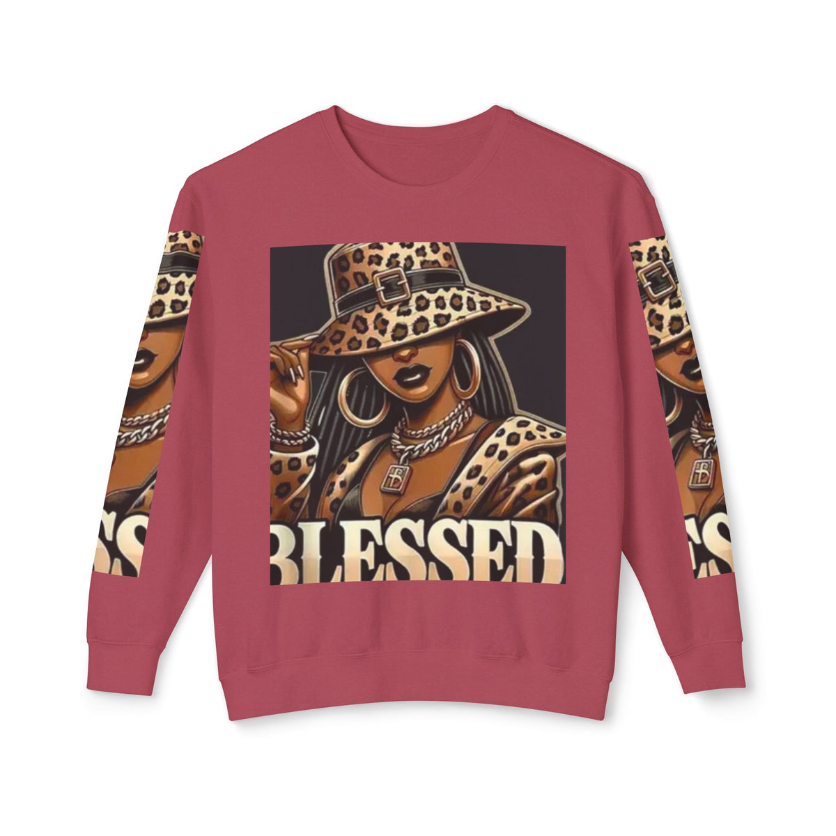 Blessed Leopard Femme Crewneck Sweatshirt