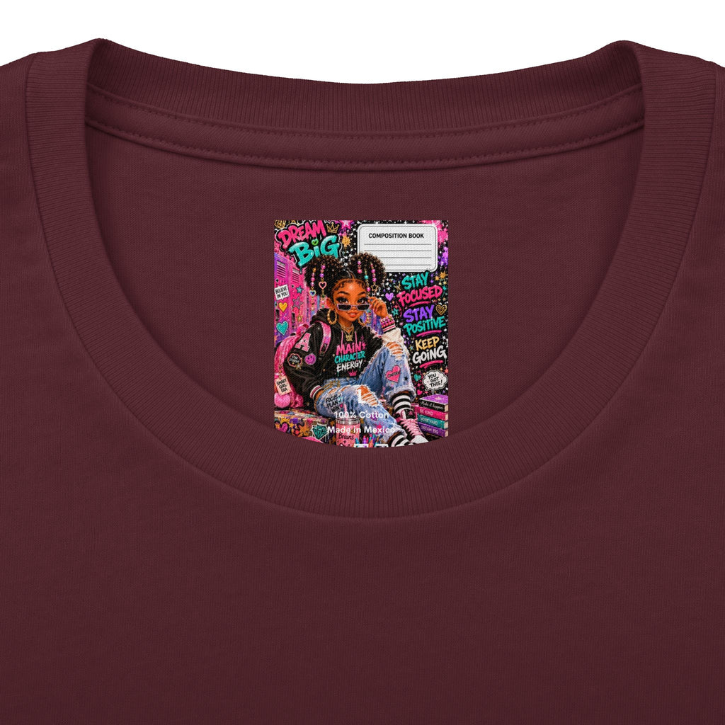 Dream Big Graphic Tee — Motivational Girl Street Art T-Shirt