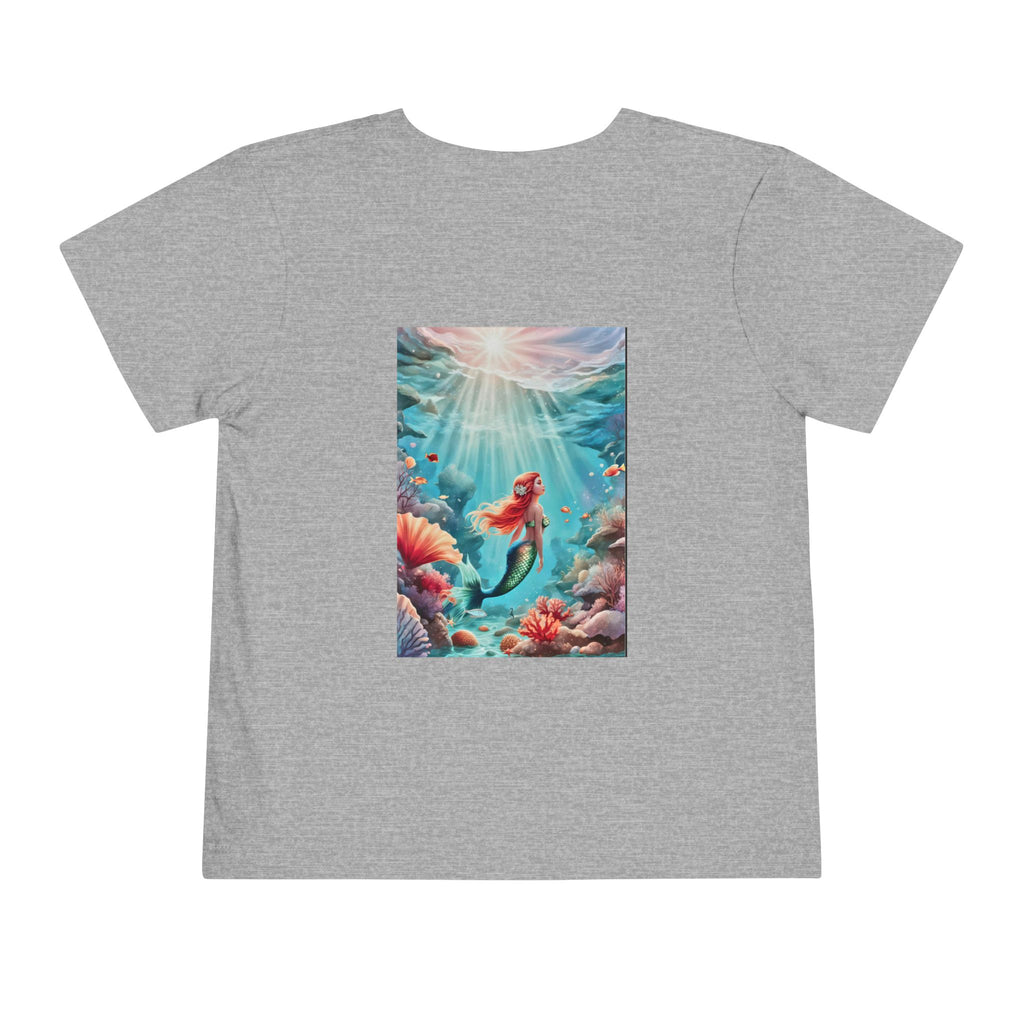 Mermaid Toddler Tee – Underwater Sunlight Sea Life Graphic